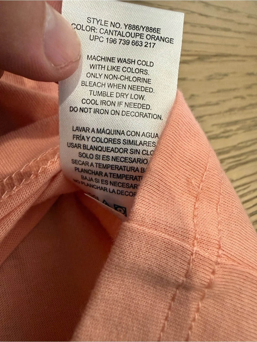 Champion Men’s T-Shirt XL Cantaloupe Orange Logo Short Sleeve NWT - Picture 5 of 8